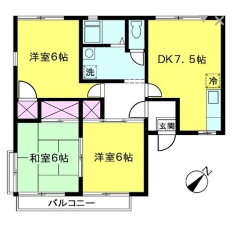 ビラ本郷Aの物件間取画像